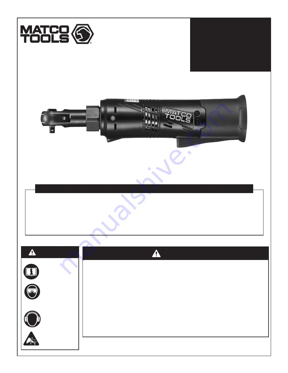 Matco Tools MCL1214RA Скачать руководство пользователя страница 1