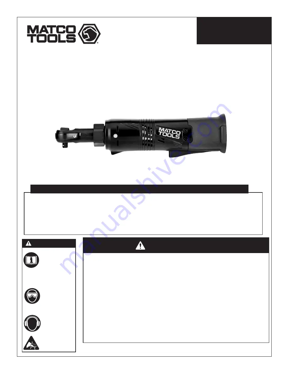 Matco Tools MCL1614R Operating Instructions Manual Download Page 8