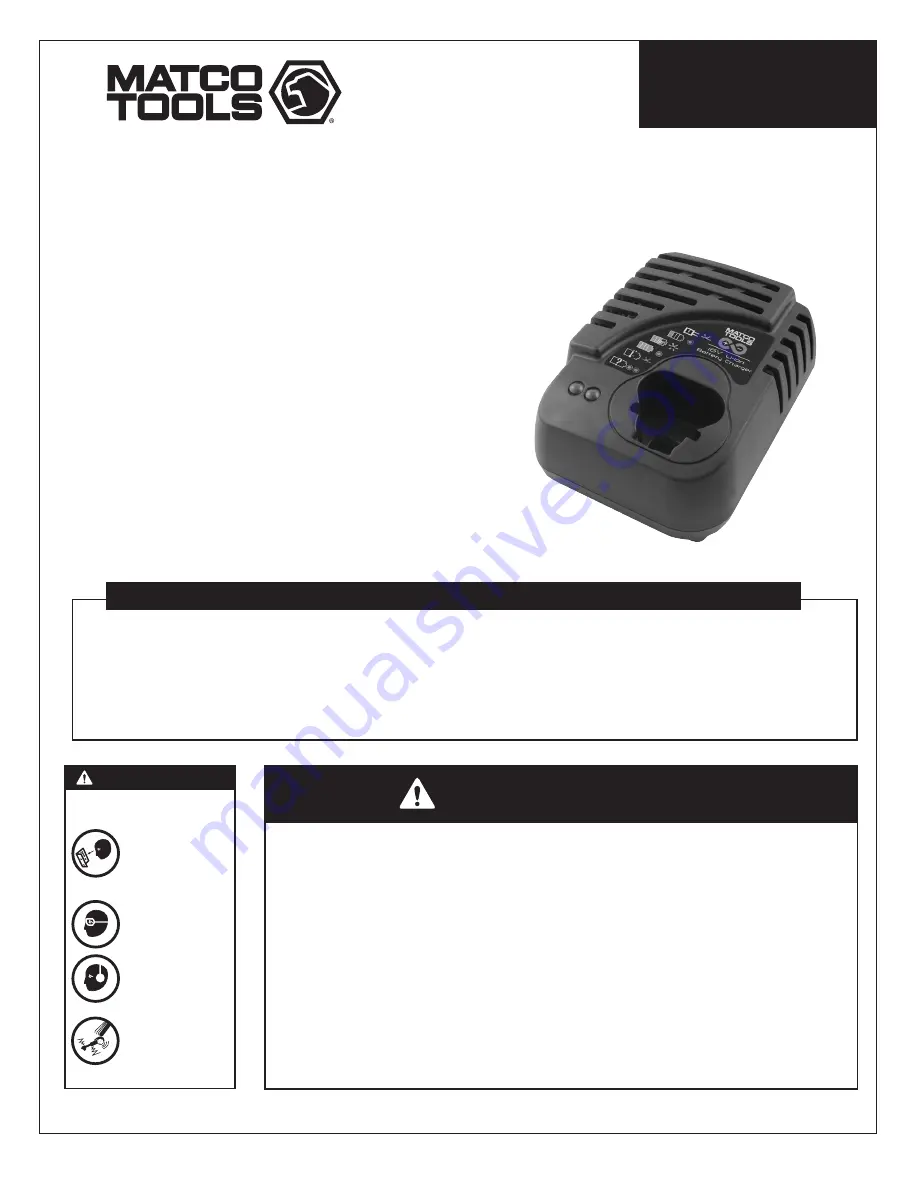 Matco Tools MCL16CHRG Скачать руководство пользователя страница 14