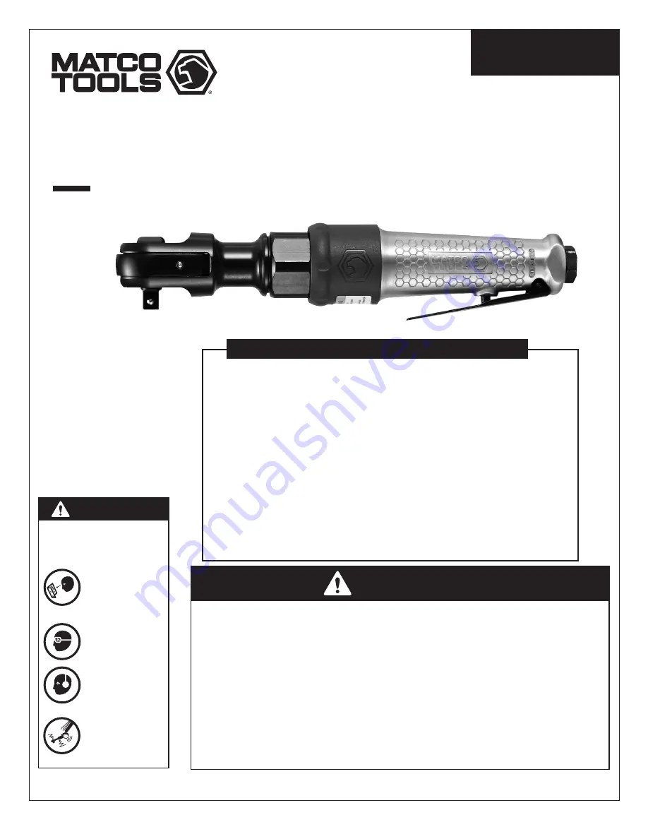 Matco Tools MT1857A Operating Instructions Manual Download Page 1