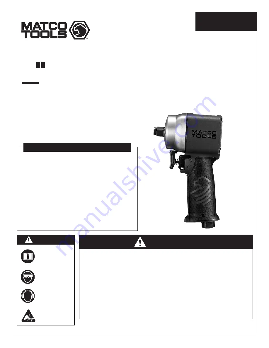 Matco Tools MT2760 Скачать руководство пользователя страница 1