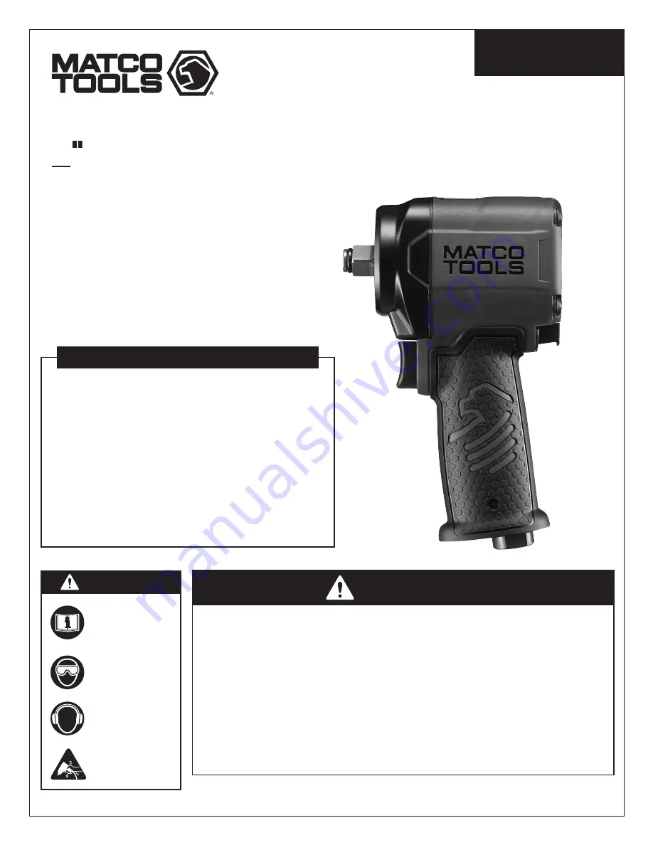 Matco Tools MT2765 Manual Download Page 1