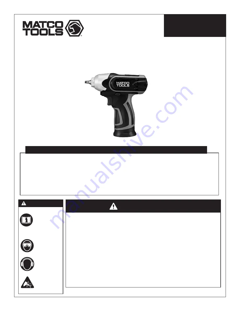 Matco Tools MTC1214IW Manual Download Page 8