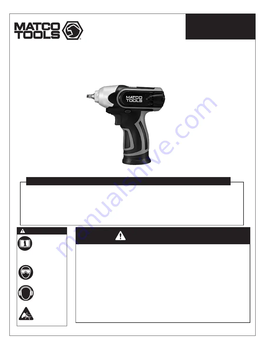 Matco Tools MTC1214IW Manual Download Page 15