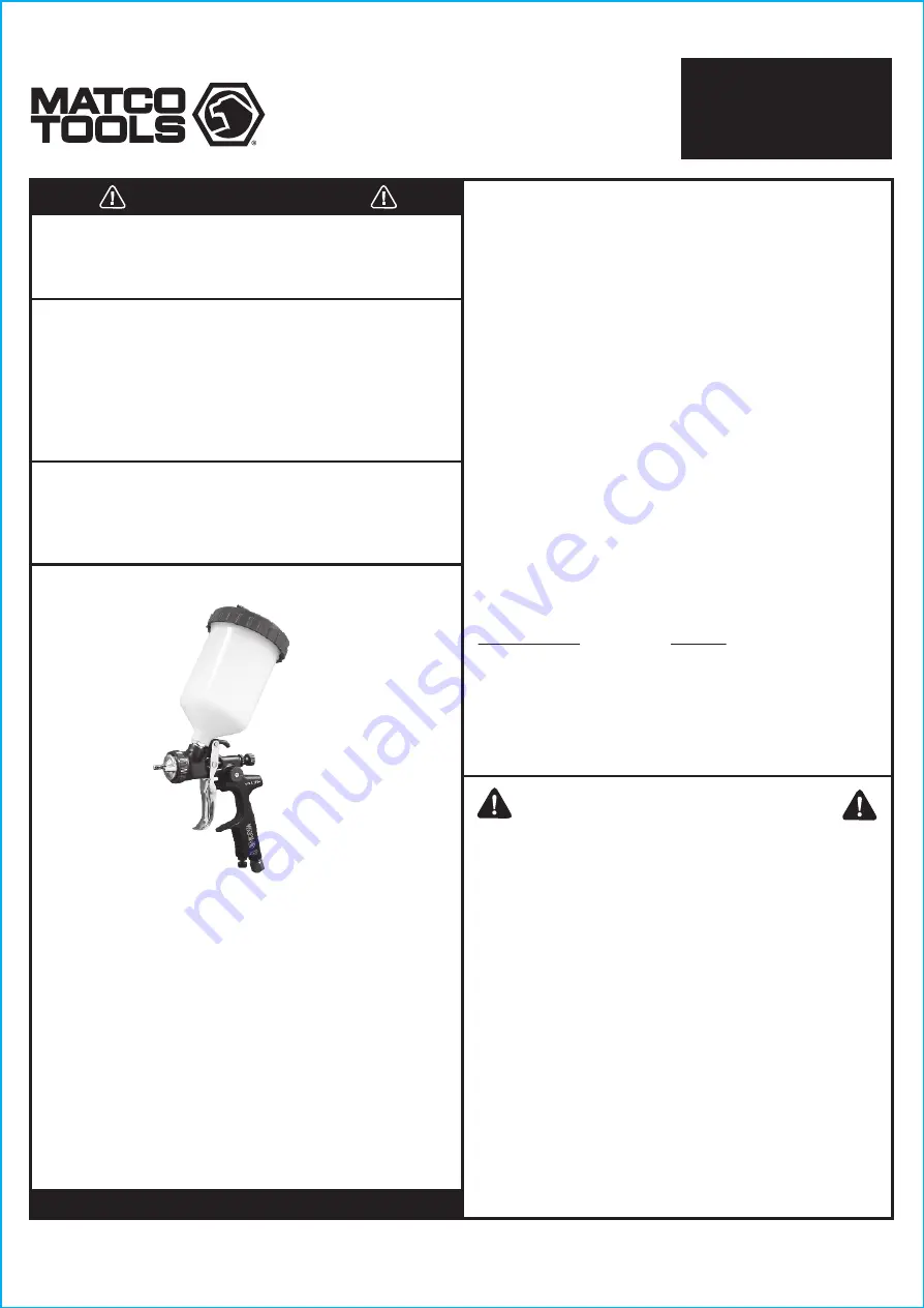 Matco Tools MTHVLP13 Manual Download Page 5