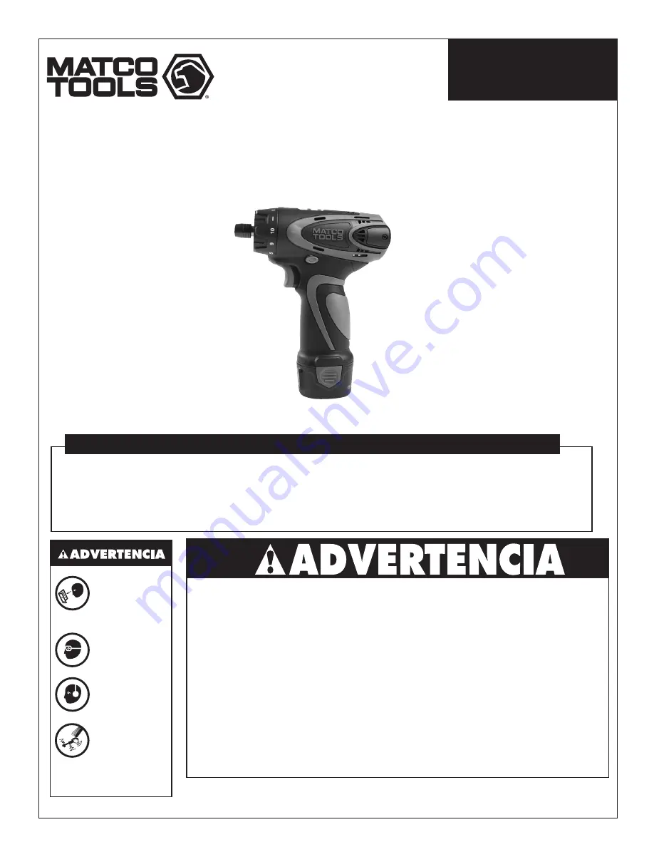 Matco Tools MUC12S Manual Download Page 8