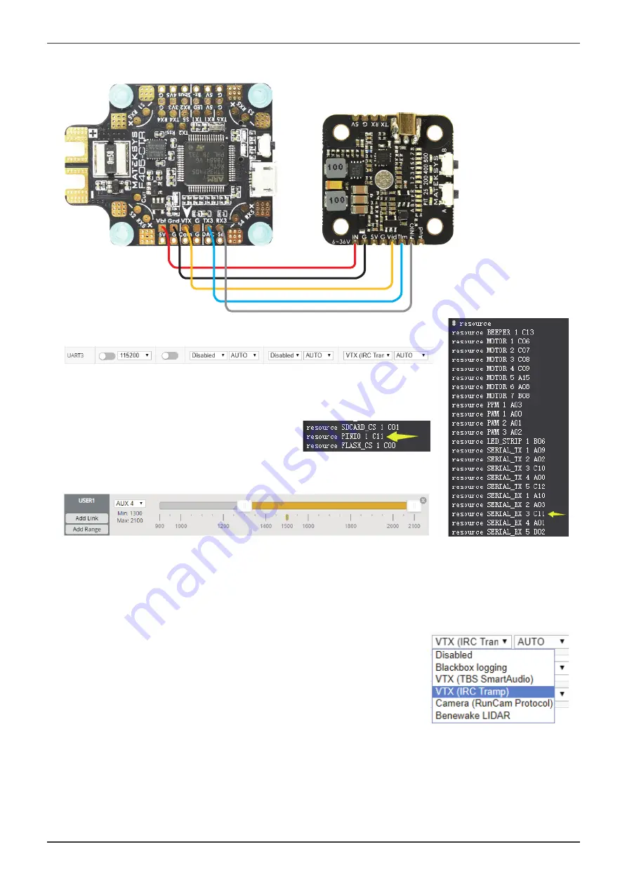 Mateksys Video Transmitter 5.8G VTX-mini Quick Start Manual Download Page 3