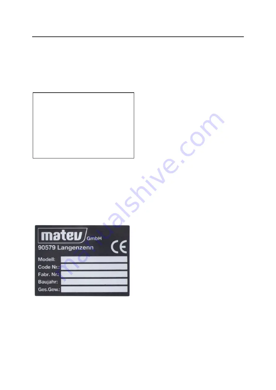 matev 131 9043 Operating Manual Download Page 5