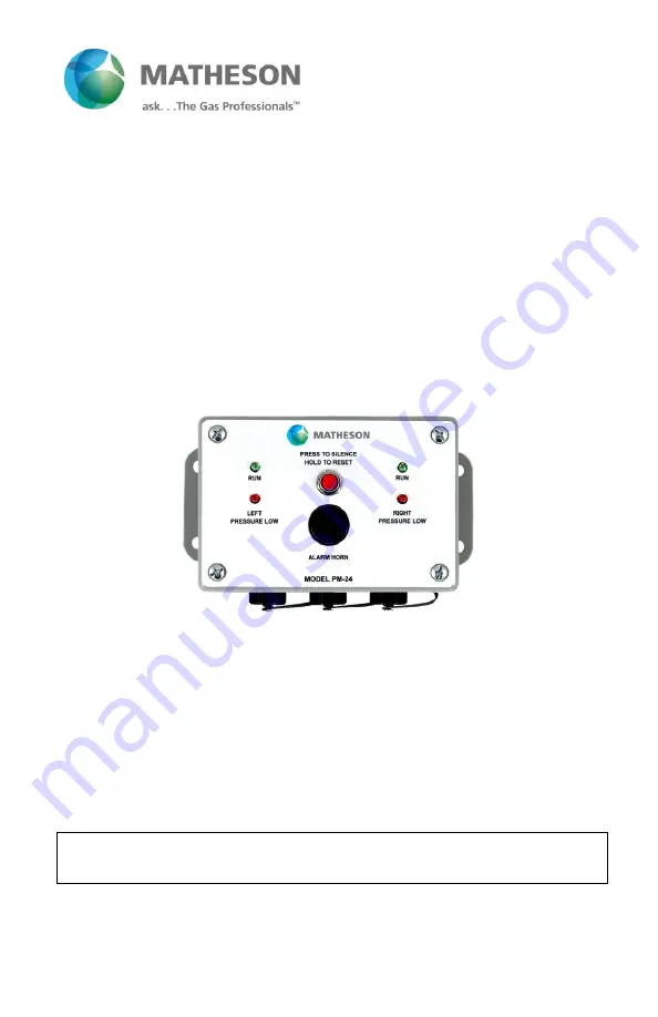 Matheson PM-24 Скачать руководство пользователя страница 1