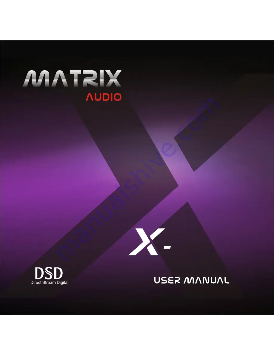 Matrix Audio X-sabre User Manual Download Page 1