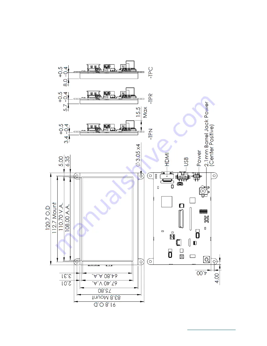 Matrix Orbital HTT50A/G-IPS Hardware Manual Download Page 7