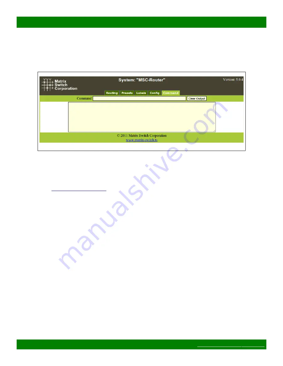 Matrix Switch Corporation MSC-XDM4000 Product Manual Download Page 22