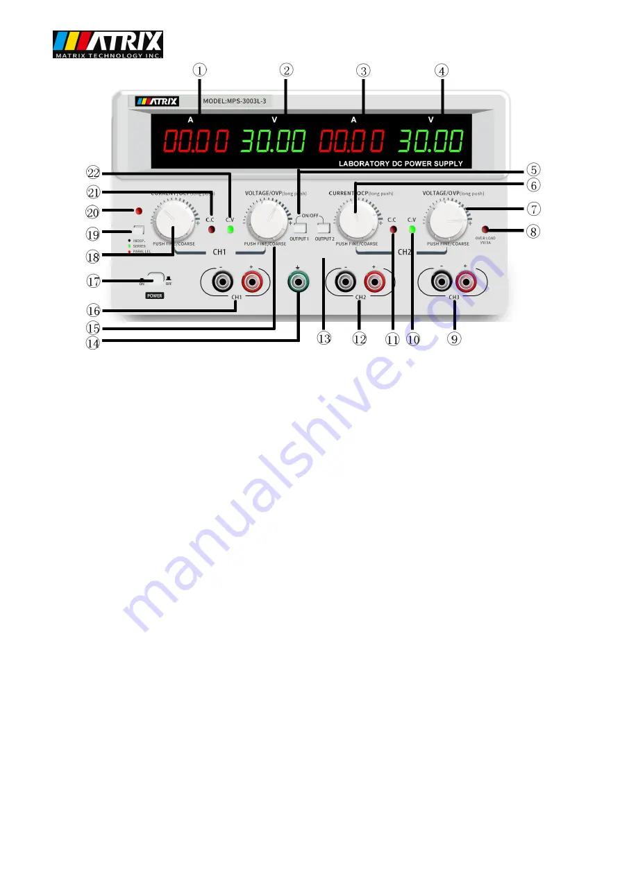 MATRIX TECHNOLOGY MPS-H-3 Series Скачать руководство пользователя страница 8