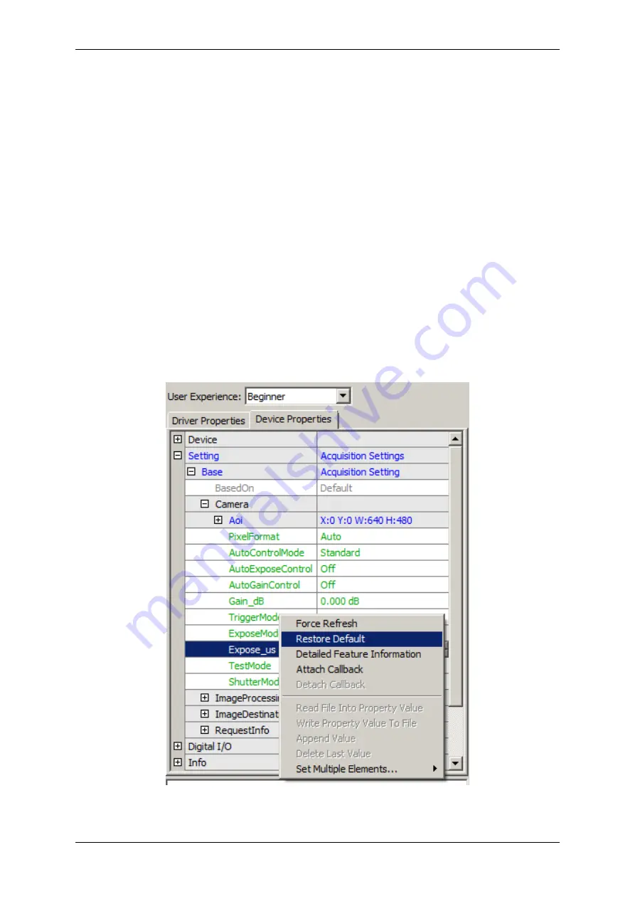 Matrix Vision mvBlueFOX Technical Manual Download Page 93