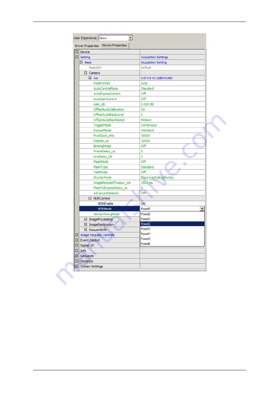 Matrix Vision mvBlueFOX Technical Manual Download Page 174