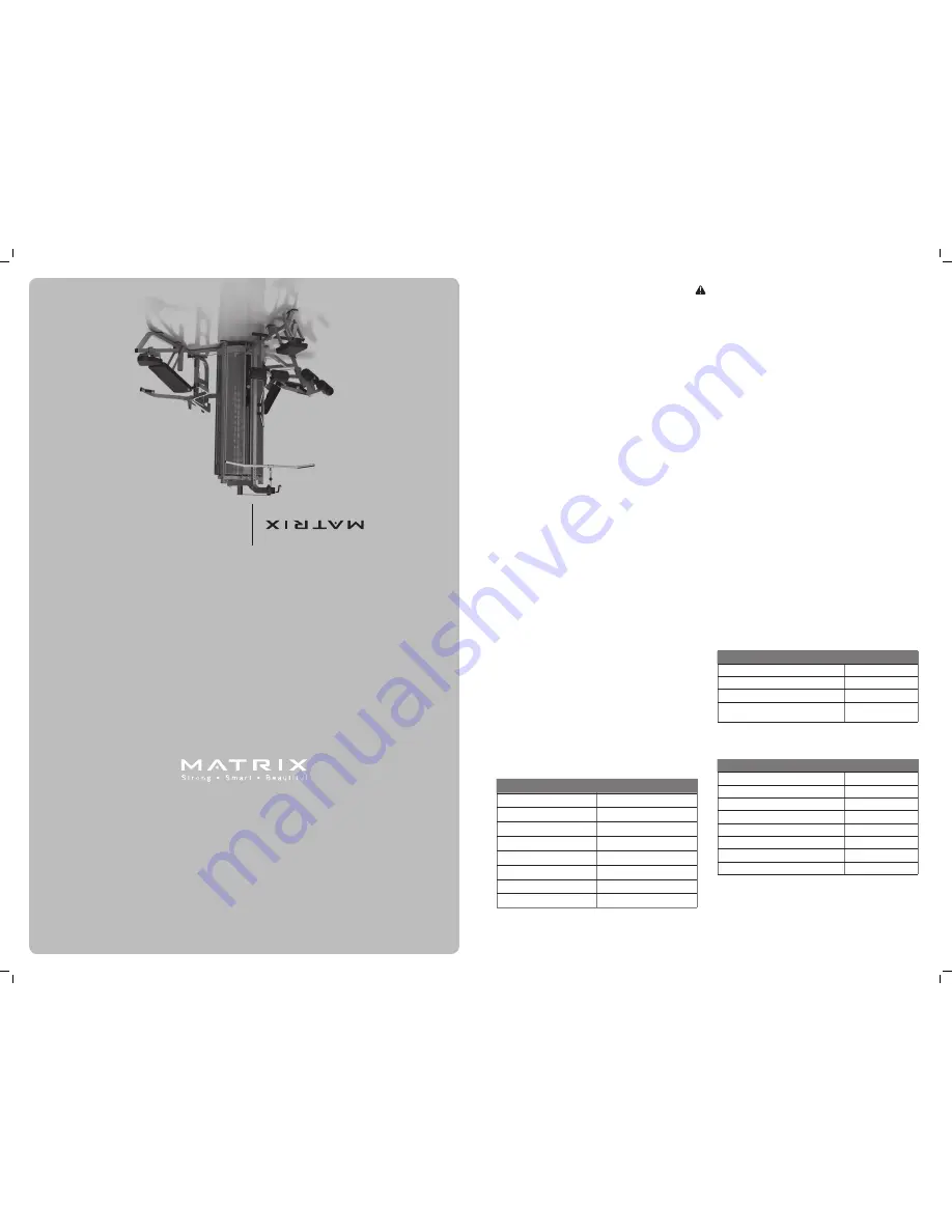 Matrix G1-MG30 Manual Download Page 1