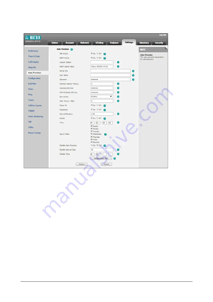 Matrix SPARSH VP710 User Manual Download Page 51