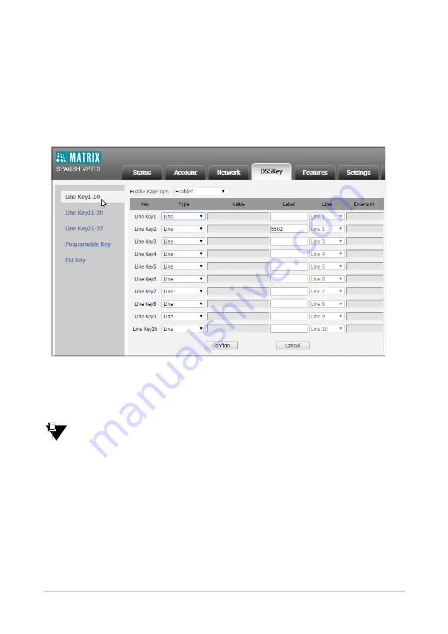 Matrix SPARSH VP710 User Manual Download Page 219