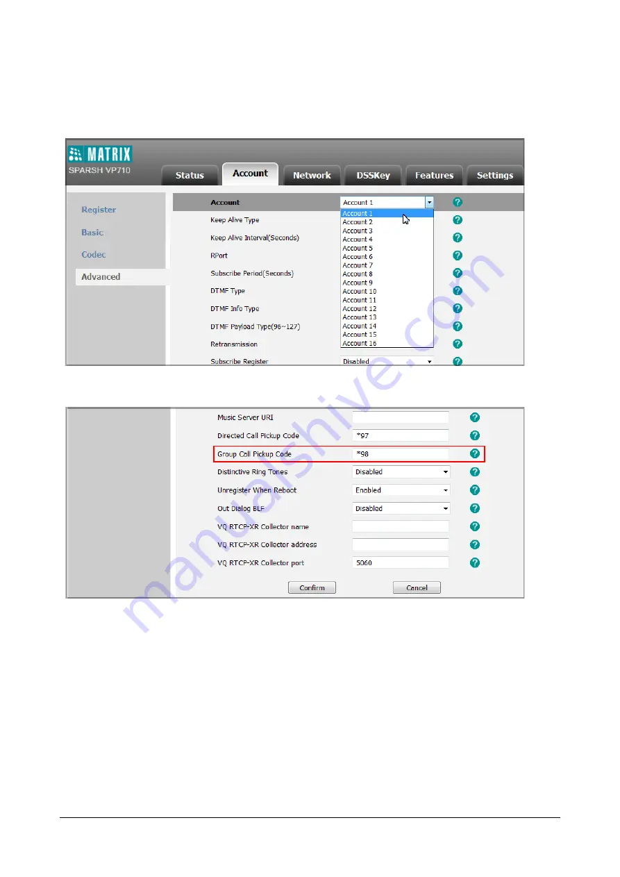 Matrix SPARSH VP710 User Manual Download Page 408