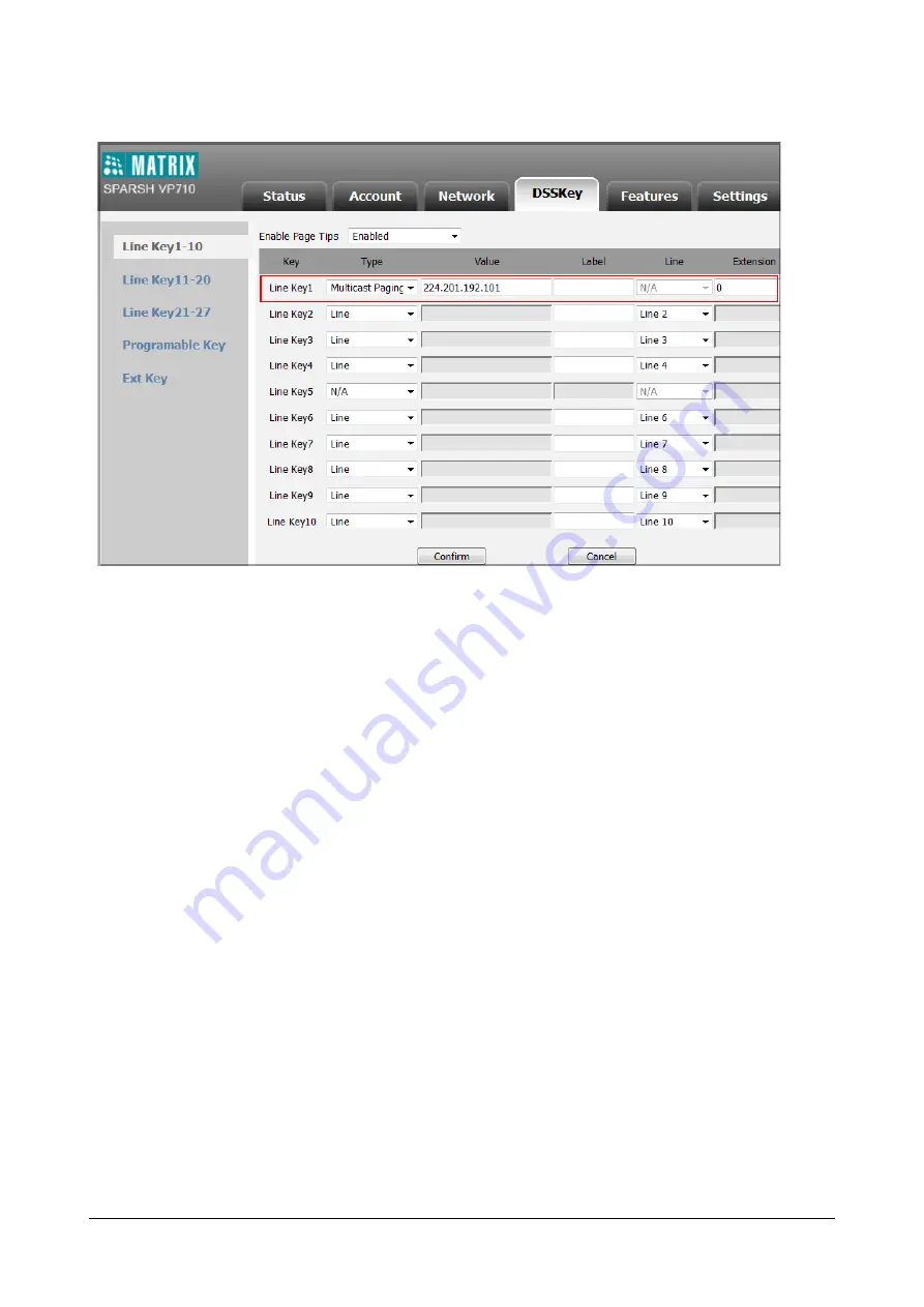 Matrix SPARSH VP710 User Manual Download Page 579