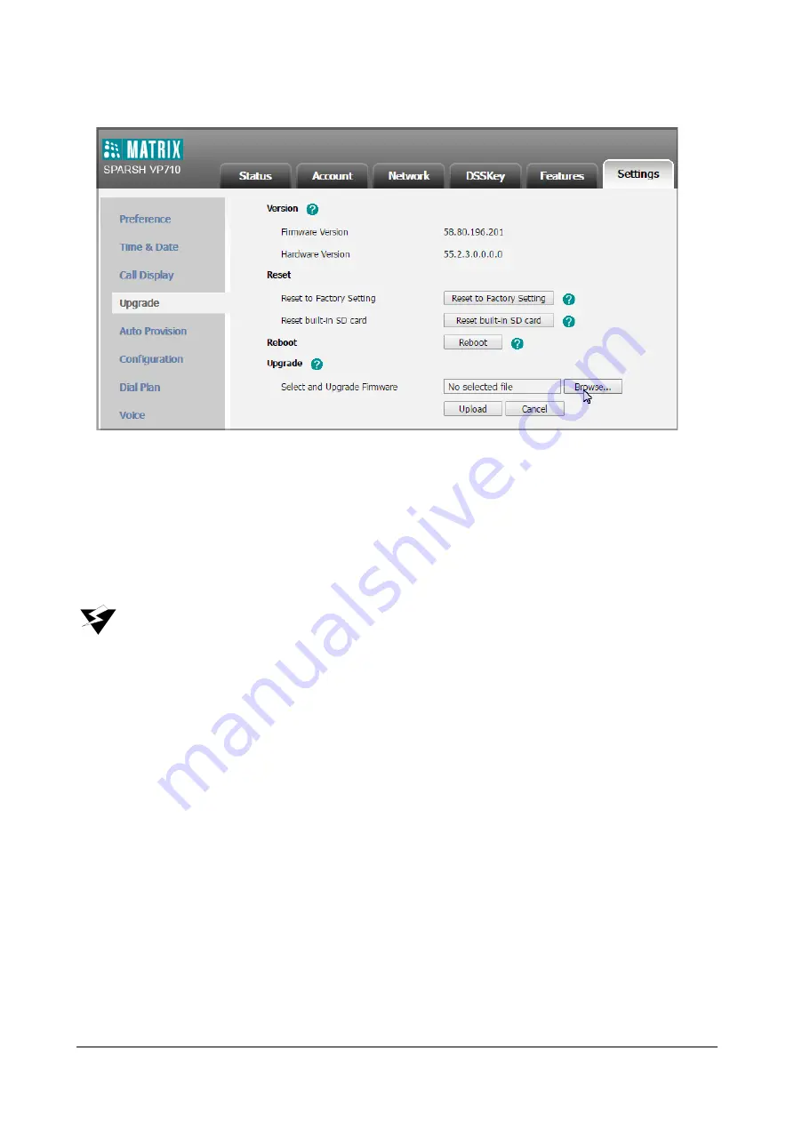 Matrix SPARSH VP710 User Manual Download Page 726