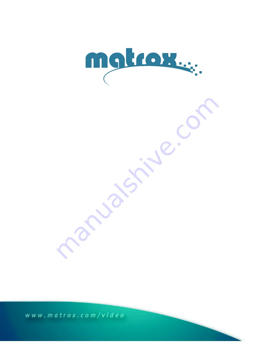 Matrox DigiSuite LE Installation Manual Download Page 140