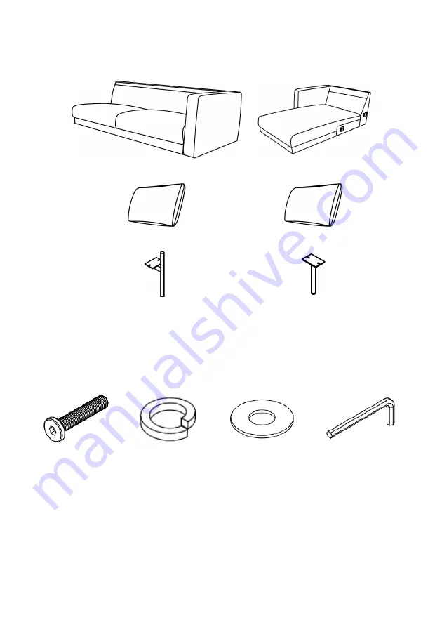 Matt Blatt KINGSLEY CHAISE SOFA LHS MBKINGSLHMA User Manual Download Page 4