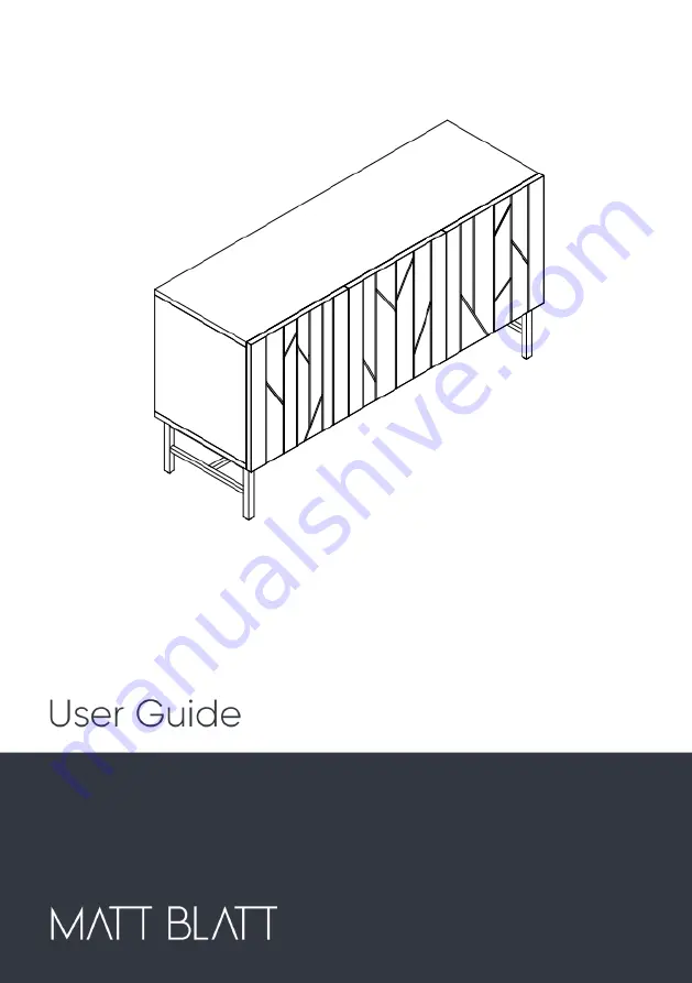 Matt Blatt RUPERT SIDEBOARD MBRUPETSBWA User Manual Download Page 1