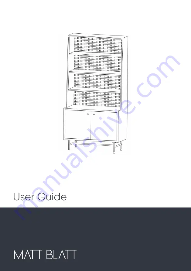 Matt Blatt VENICE HUTCH User Manual Download Page 1