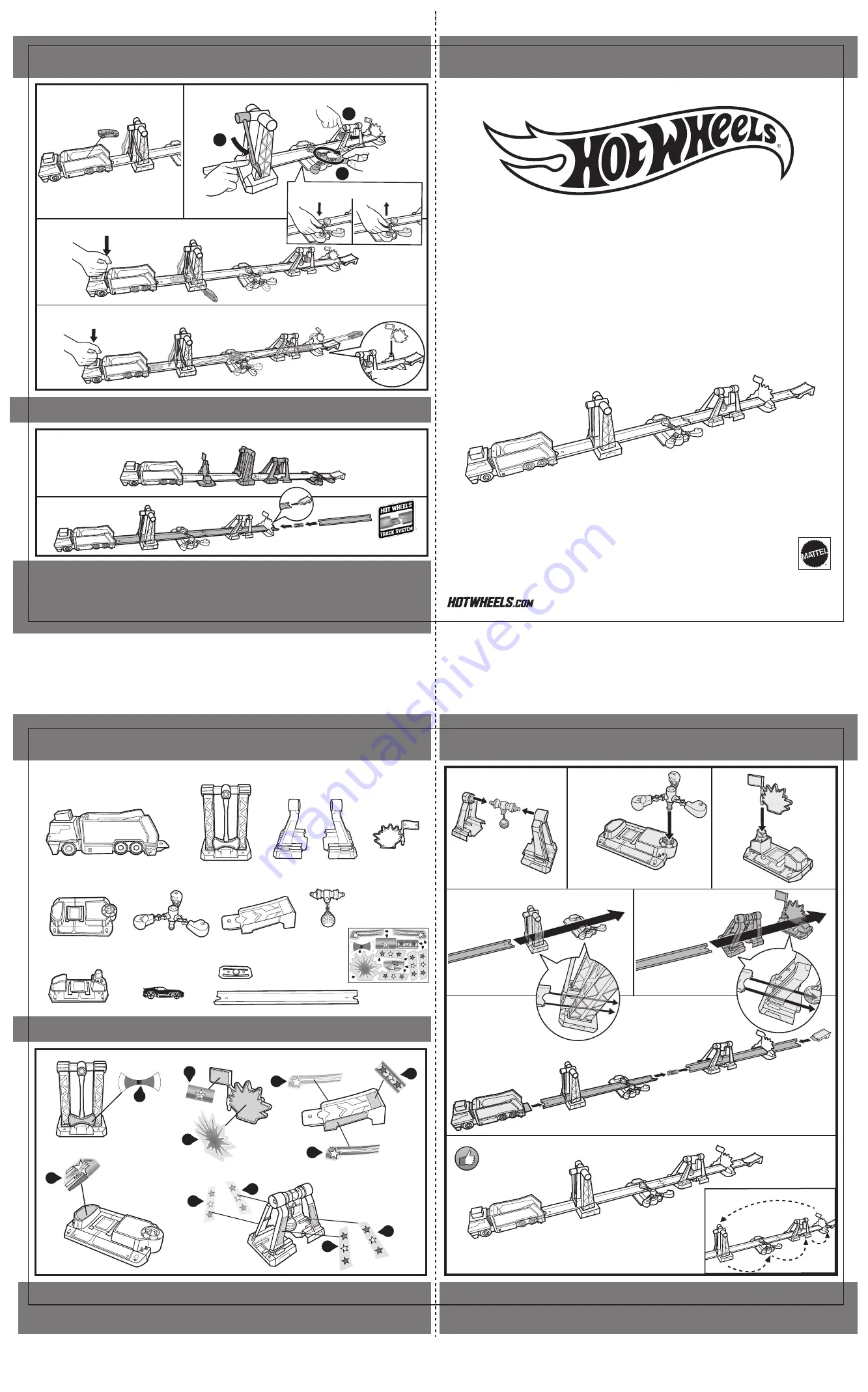 Mattel Hot Wheels DAREDEVIL DERBY Instructions Download Page 2