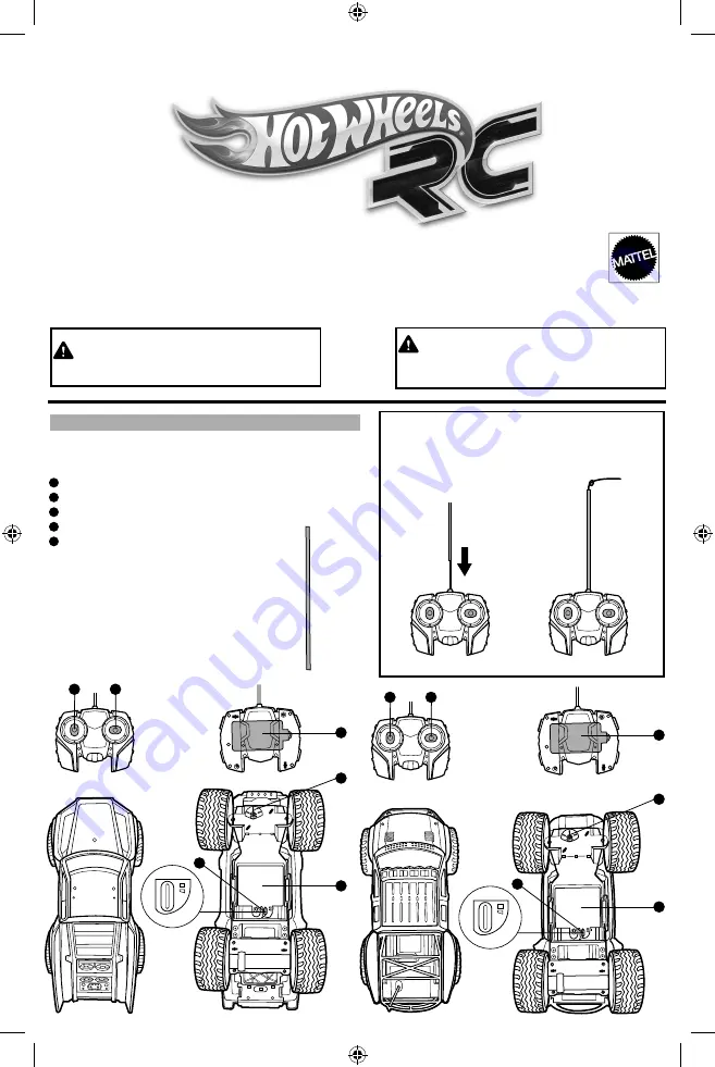 Mattel Hot Wheels RC X2667 Скачать руководство пользователя страница 1