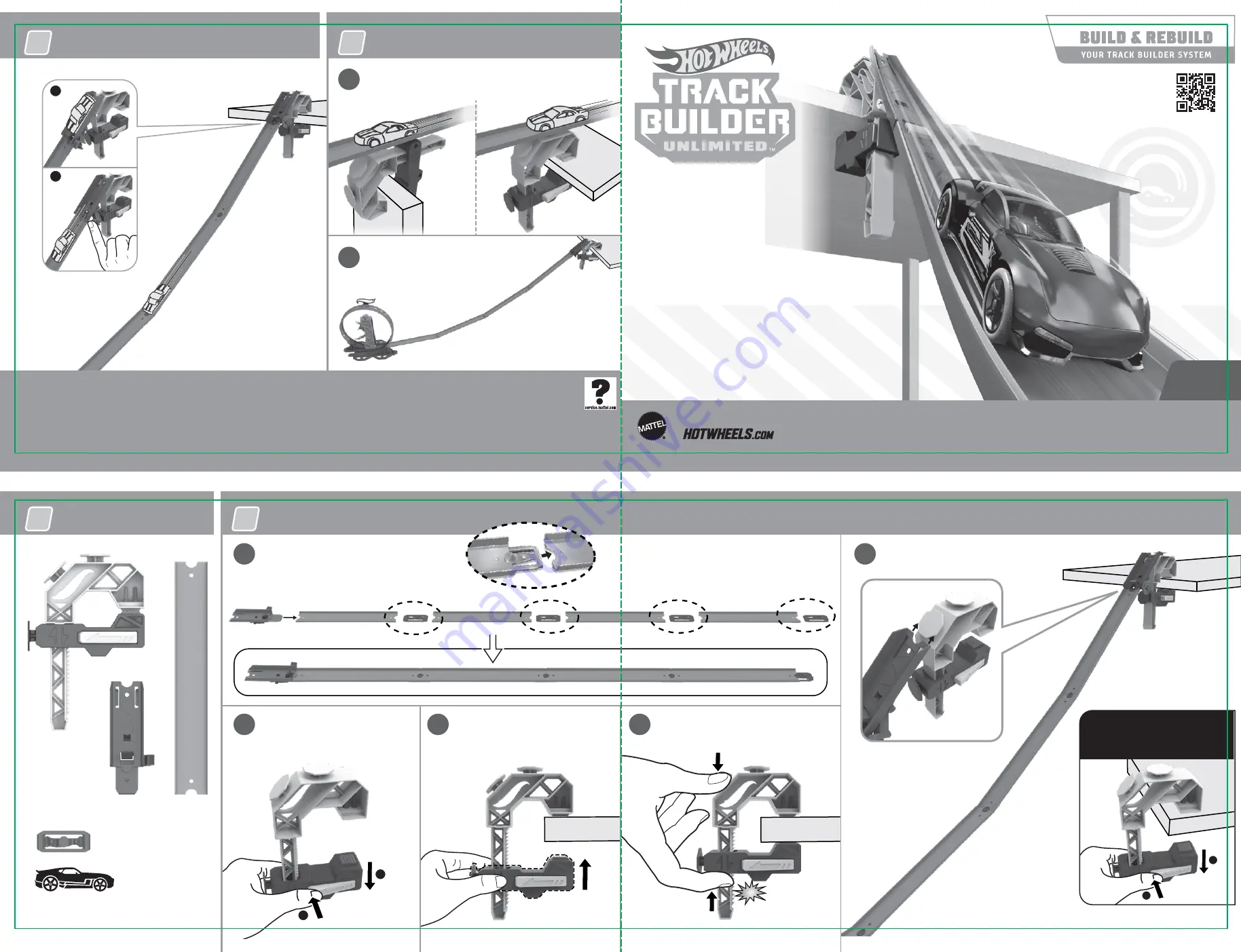 Mattel HOT WHEELS TRACK BUILDER UNLIMITED Скачать руководство пользователя страница 2