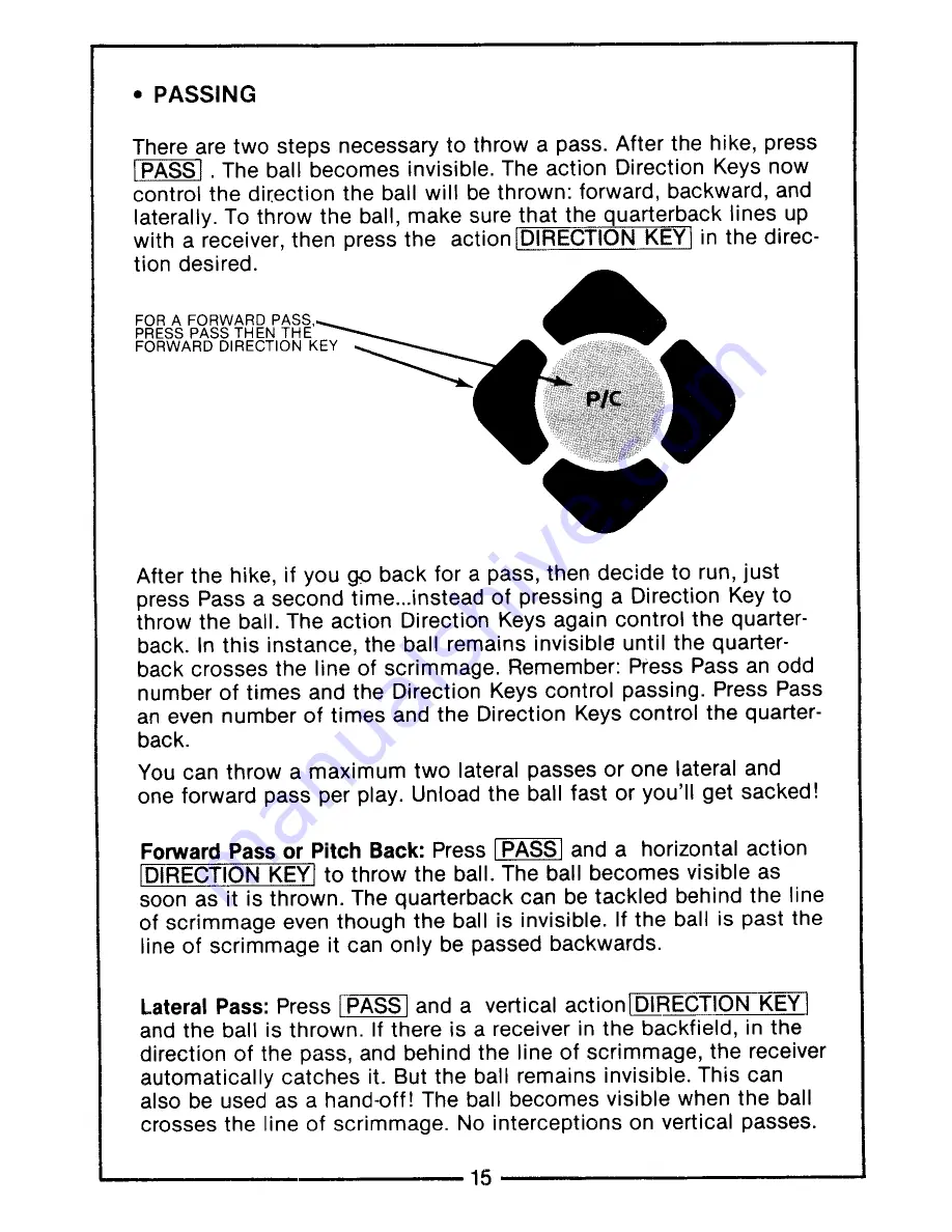 Mattel World Championship Football Instructions Manual Download Page 17