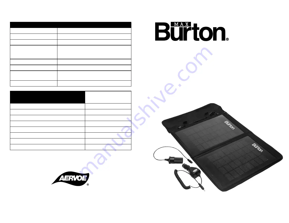 Max Burton 6996 Operating Instructions Download Page 2