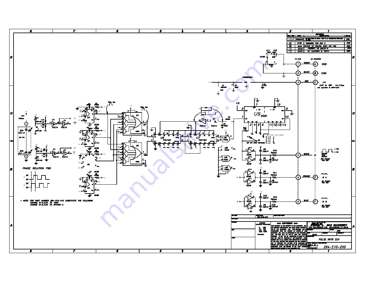 Max Machinery 284-512 SERIES Скачать руководство пользователя страница 13