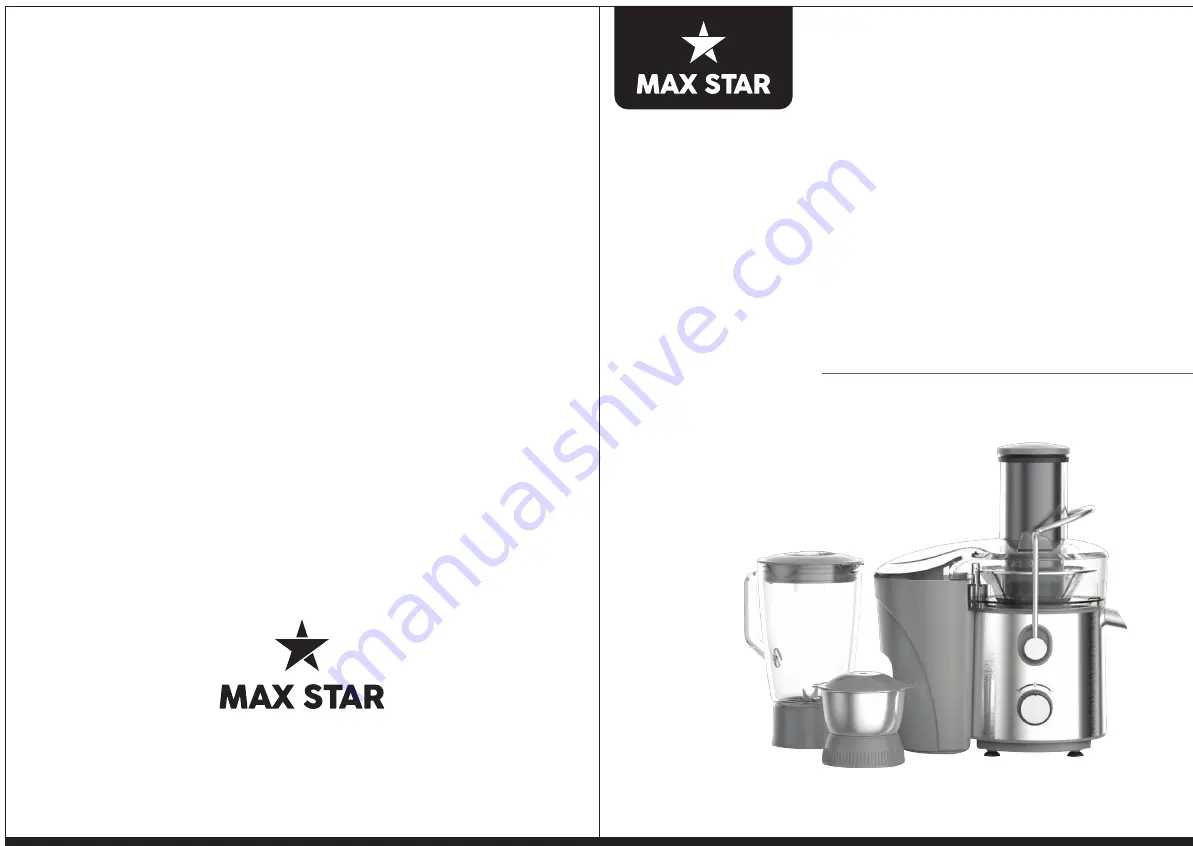 MAX STAR PLATINUM JMG01 User Manual Download Page 1