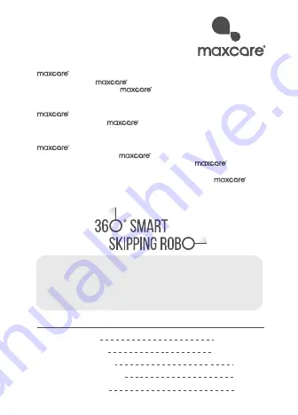 Maxcare 360 Smart Skipping Robo User Manual Download Page 2