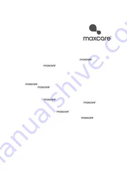 Maxcare MAX-M01MC0539 Manual Download Page 14