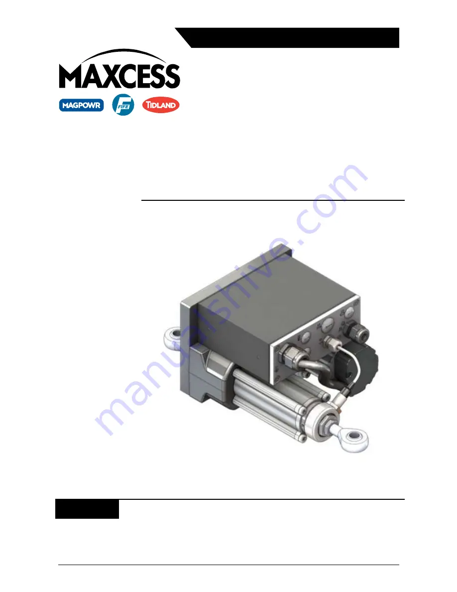 Maxcess GMA-BL-1-1 Installation And Service Manual Download Page 1