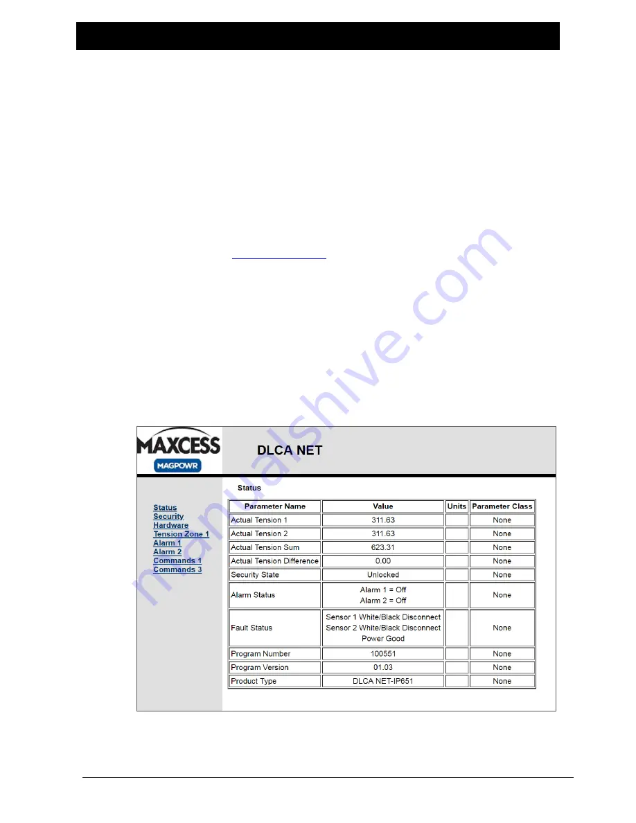 Maxcess MAGPOWR DLCA NET-IP65-ECAT User Manual Download Page 39