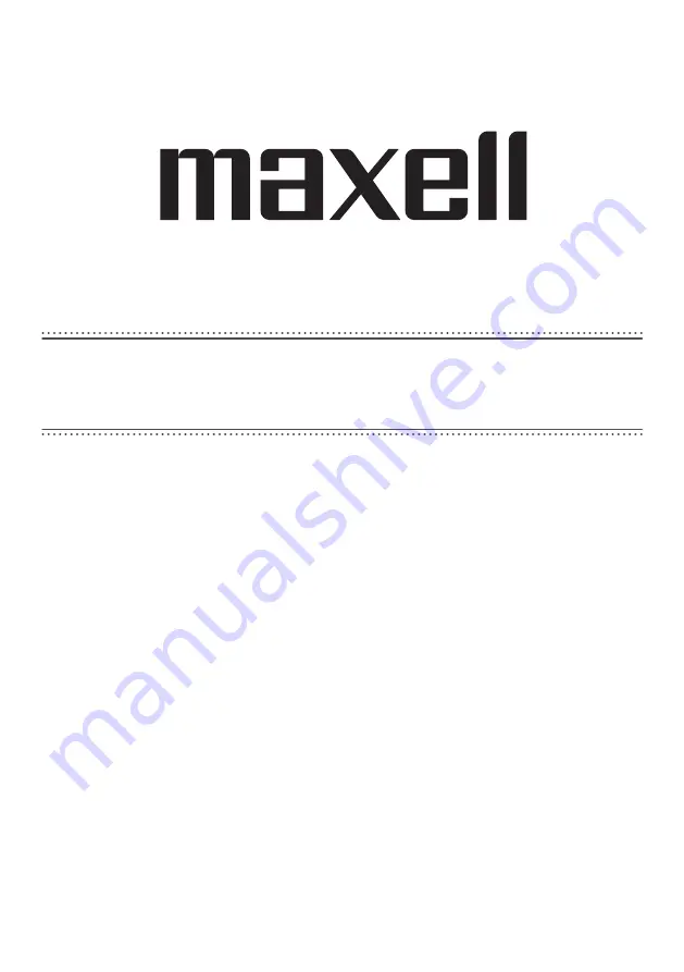 Maxell MA-6510BK Скачать руководство пользователя страница 1