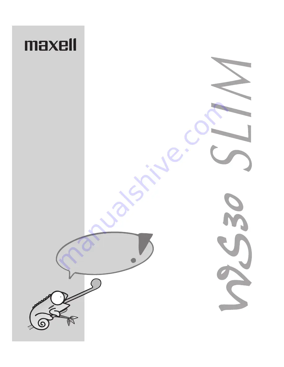 Maxell WS30 SLIM User Manual Download Page 1