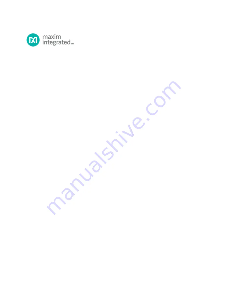 Maxim Integrated MAX32660 User Manual Download Page 1