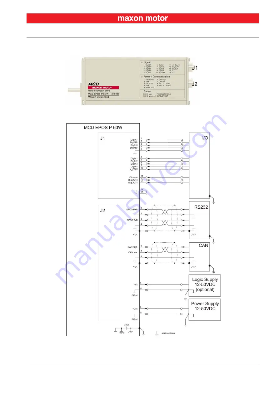 maxon motor MCD EPOS P 60 W Скачать руководство пользователя страница 15