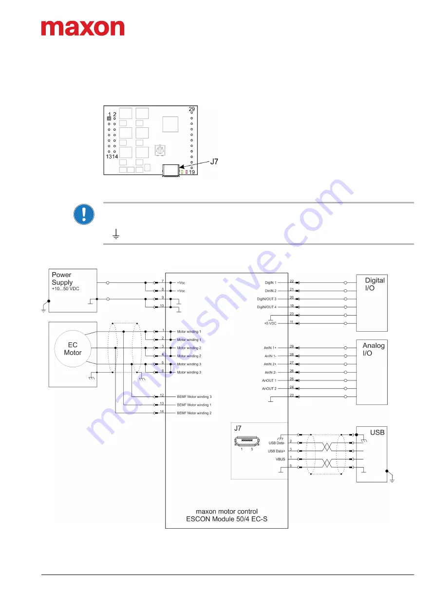 Maxon ESCON 50/4 EC-S Hardware Reference Manual Download Page 25