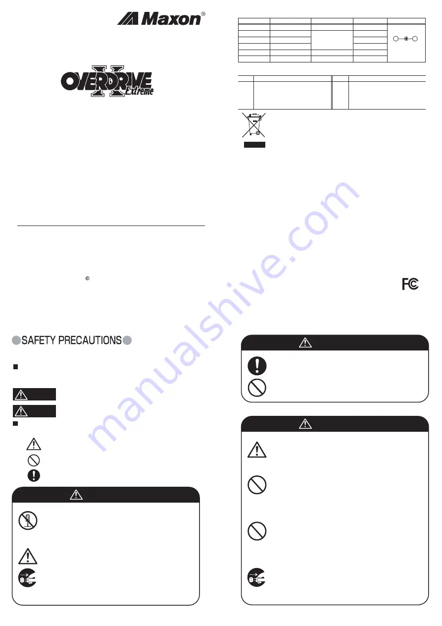 Maxon OD808X Overdrive extreme X User Manual Download Page 3