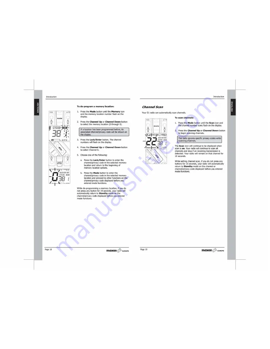 Maxon S1 PMR446 User Manual Download Page 11