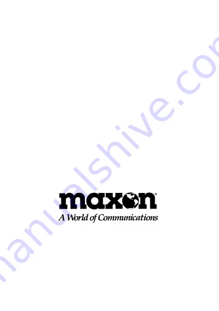 Maxon SP-120 Series Operating Instructions Manual Download Page 19