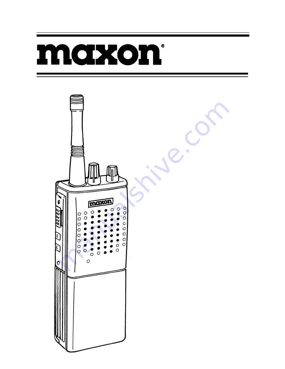 Maxon SP-150 Series Operating Instructions Manual Download Page 1