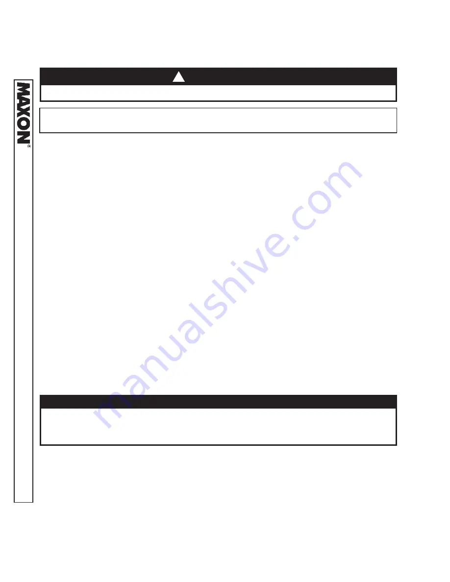 Maxon TE-25 Maintenance Manual Download Page 10